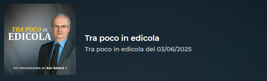 Radio Raiuno (w audycji red. Mensuratiego)